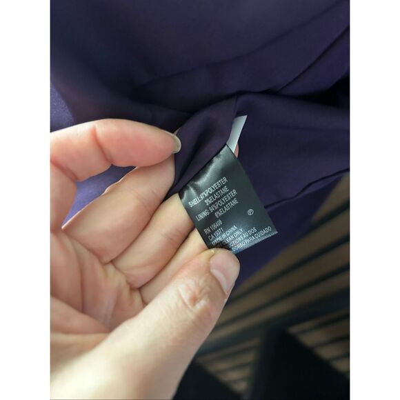 Tahari purple blazer size 8 work attire work, blazer office wear stylish flared - Picture 8 of 9